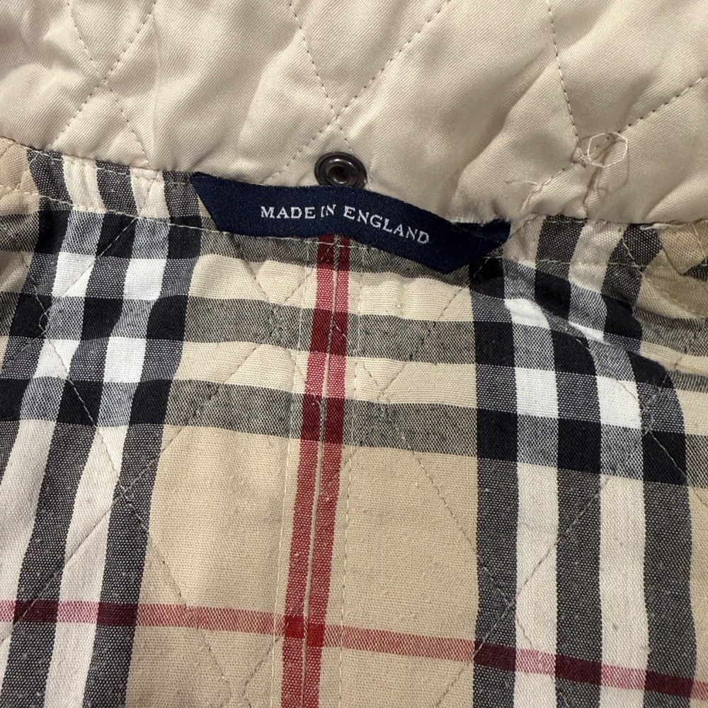 Burberry London Women's Quilted Jacket Full Snap Jacket Hooded Size Small - Picture 11 of 16